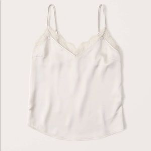 Abercrombie & Fitch Double Strap Lace Trim Cami - Size M